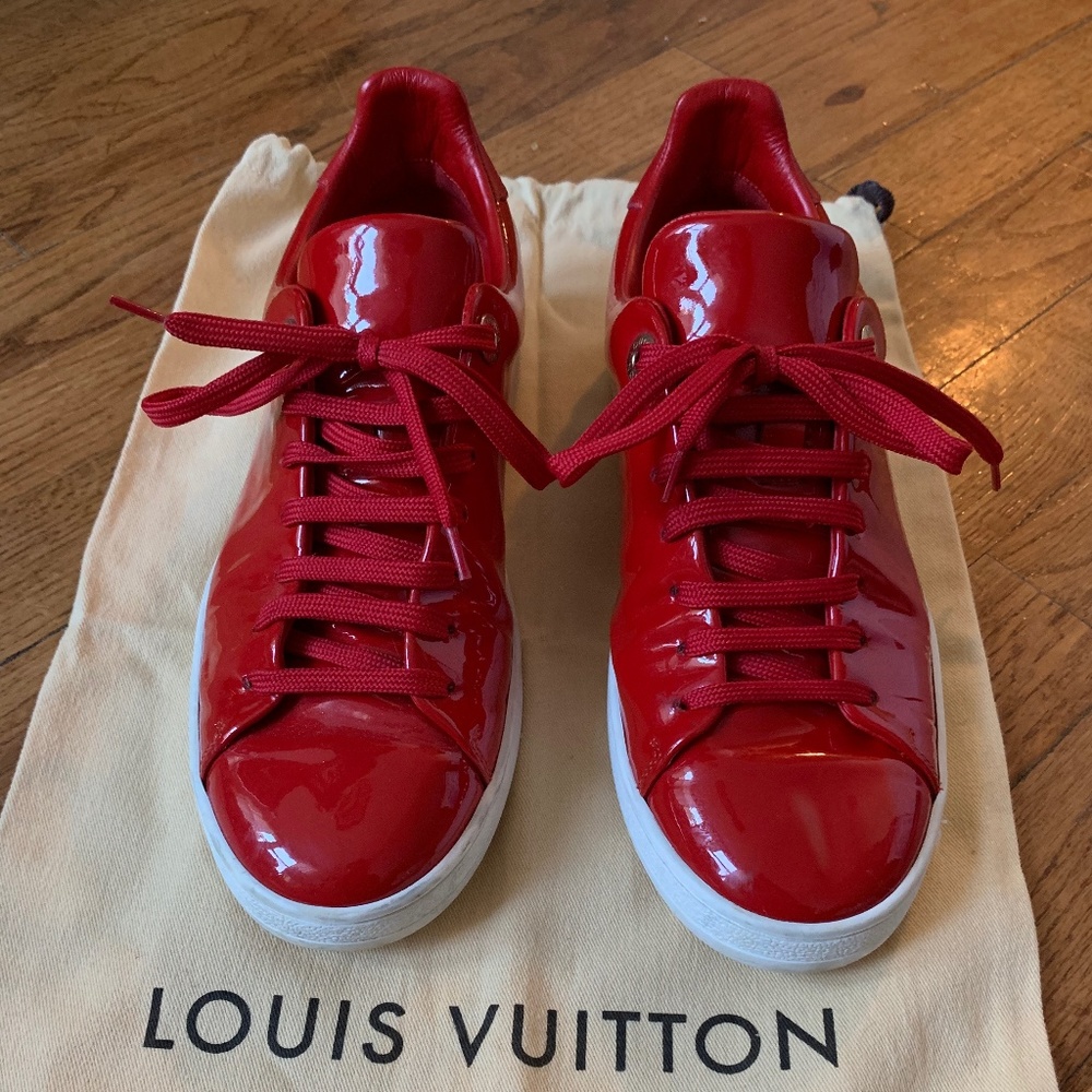 Red Louis Vuitton Sneakers